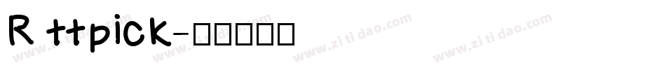 R ttpick字体转换